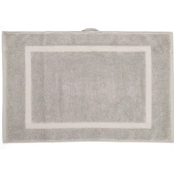 Tapis salle de bain coton taupe 40x70cm < Gifi