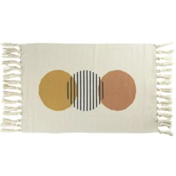 Tapis salle de bain à franges design ronds 45x70cm < Gifi Hot