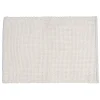 Tapis salle de bain rectangulaire polycoton quadrillé beige 45x70cm < Gifi Online
