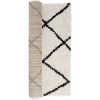Tapis shaggy Marthe 100x150cm beige et noir < Gifi Hot