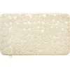 Tapis sortie de douche mémoire de forme beige 75x45cm