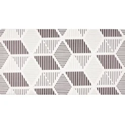 Tapis vinyle confort imprimé noir et blanc 100x50cm