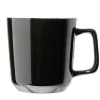 Tasse en grès carrée noir avec anse Ø9,4xH10cm 420ml < Gifi Best