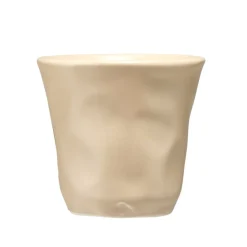 Tasse expresso 10cl forme organique céramique beige Ø6xH6,3cm < Gifi New