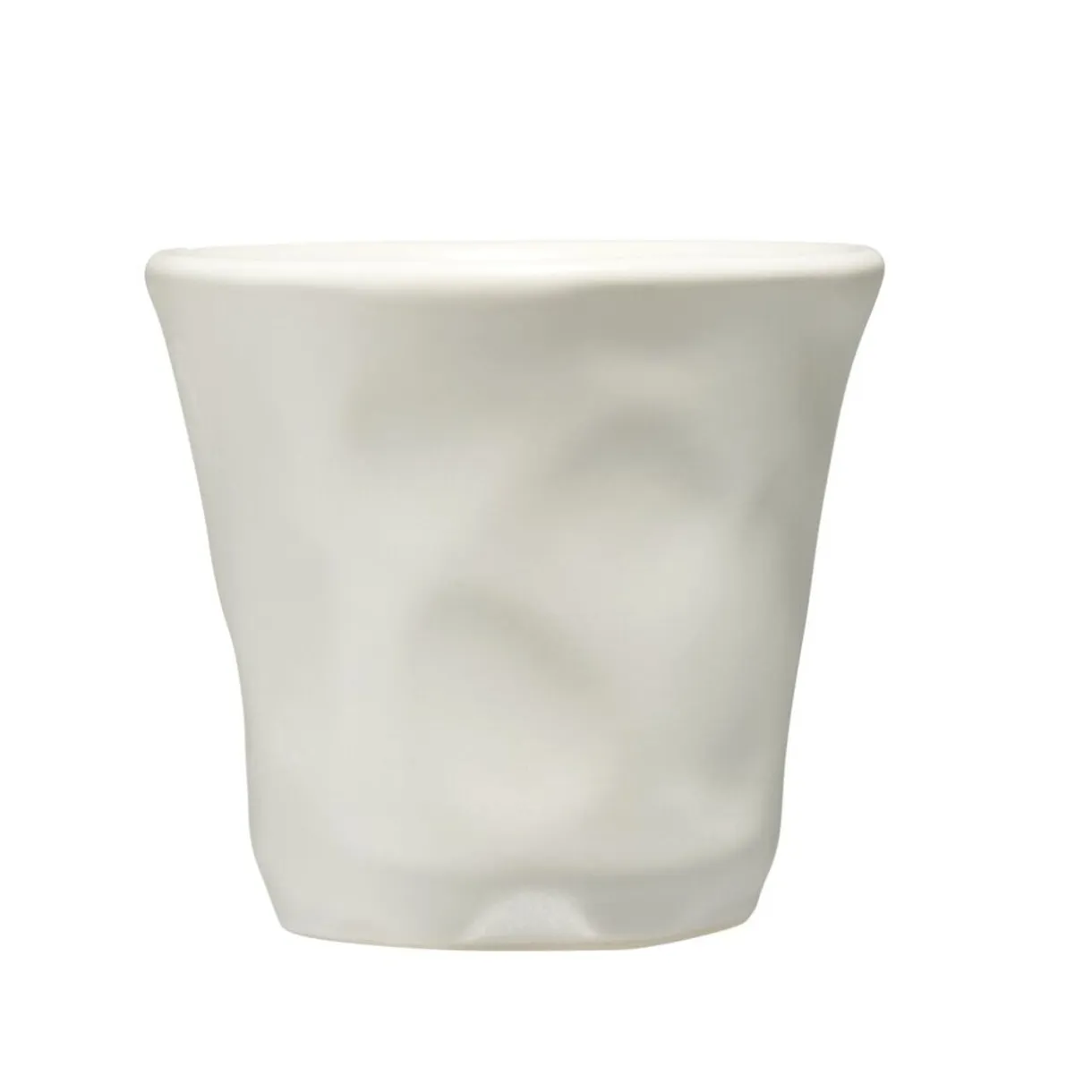 Tasse expresso 10cl forme organique céramique blanc Ø6xH6,3cm < Gifi Outlet