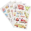 Tatouage enfant éphémère phosphorescent 3 feuillets (2 modèles)