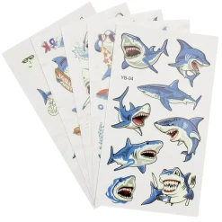 Tatouage enfant éphémère phosphorescent 3 feuillets (2 modèles)