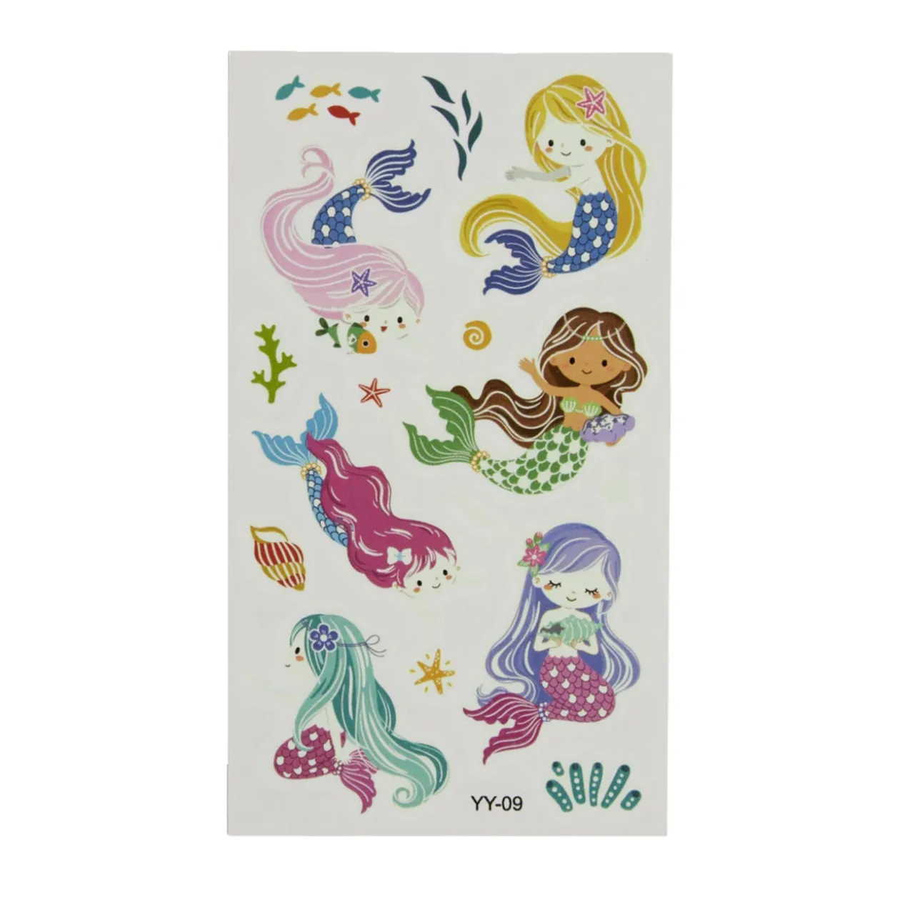 Tatouage enfant éphémère phosphorescent 3 feuillets (2 modèles)