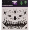 Tatouage Halloween phosphorescent noir (2 modèles)