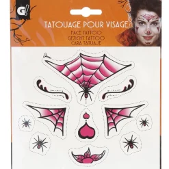 Tatouage pour visage Halloween (3 modèles) < Gifi