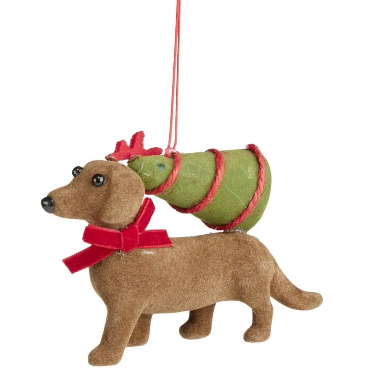 Teckel de Noël à suspendre L12cm (3 modèles) < Gifi Best