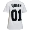 Tee shirt blanc imprimé Queen femme S/M/L