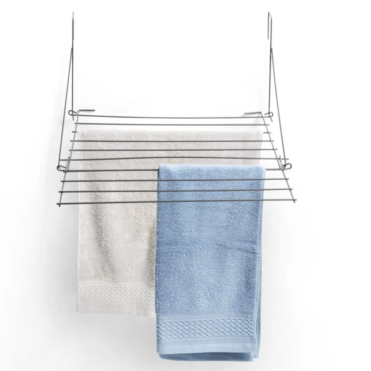 Étendoir à linge séchoir de balcon métal noir 6m d'étendage