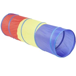 Tente tunnel enfant tricolore avec sac de transport L300cm < Gifi Best