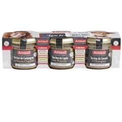 Terrine 3x90gr piment d'espelette + lapin + canard origine France < Gifi Sale