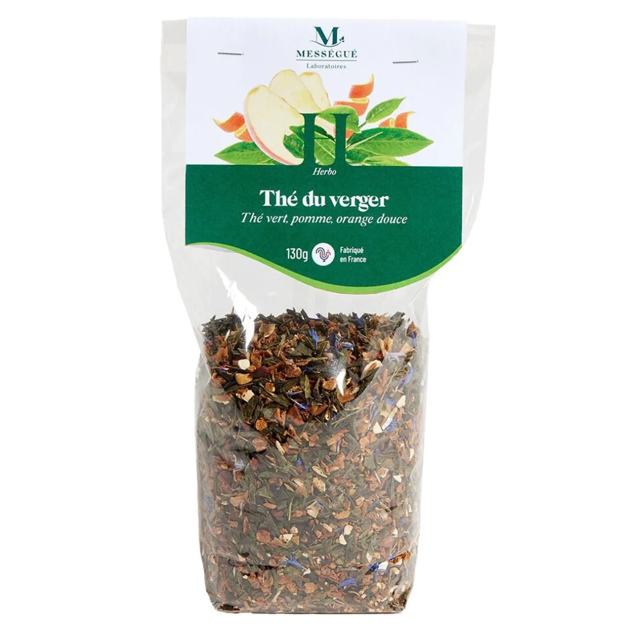 Thé du verger Mességué thé vert pomme orange douce sachet vrac 130gr < Gifi New