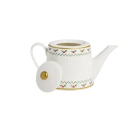 Theière de Noël 1,2L blanche et dorée motifs houx < Gifi New