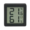 Thermomètre hygromètre magnétique noir