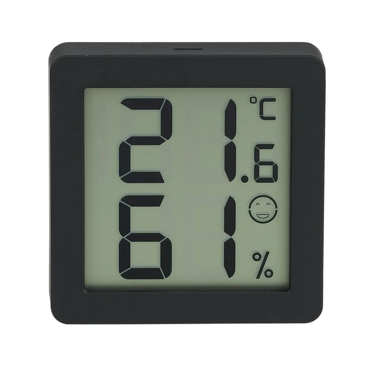 Thermomètre hygromètre magnétique noir