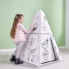 Tipi à colorier carton blanc < Gifi