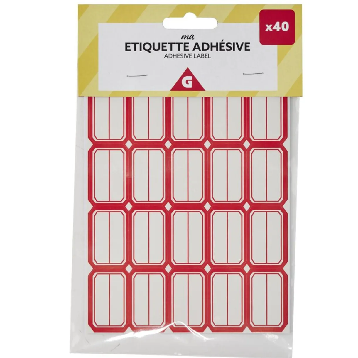 Étiquette adhésive en papier x40 < Gifi New