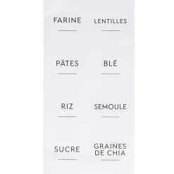 Étiquette adhésive en papier x16 pour cuisine et bocaux