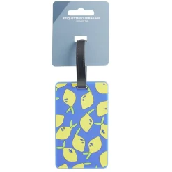 Étiquette de bagage PVC 7x15cm (5 modèles) < Gifi New