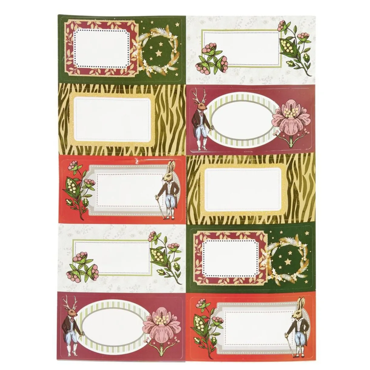 Étiquette paquet cadeau paillette x10 (12 modèles) < Gifi New