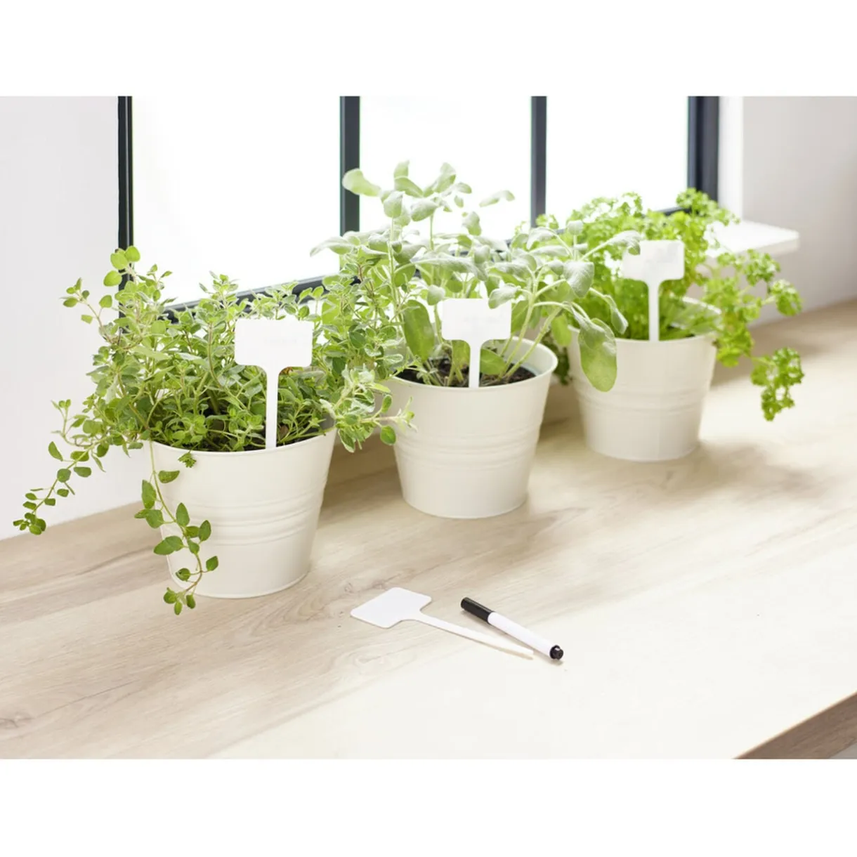 Étiquette à planter x17 en plastique blanc H14cm < Gifi Hot