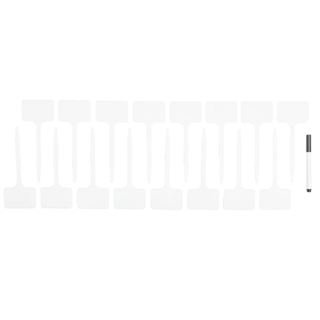 Étiquette à planter x17 en plastique blanc H14cm < Gifi Hot