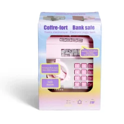 Tirelire coffre-fort 13,5x13,5xH19,5cm < Gifi Discount