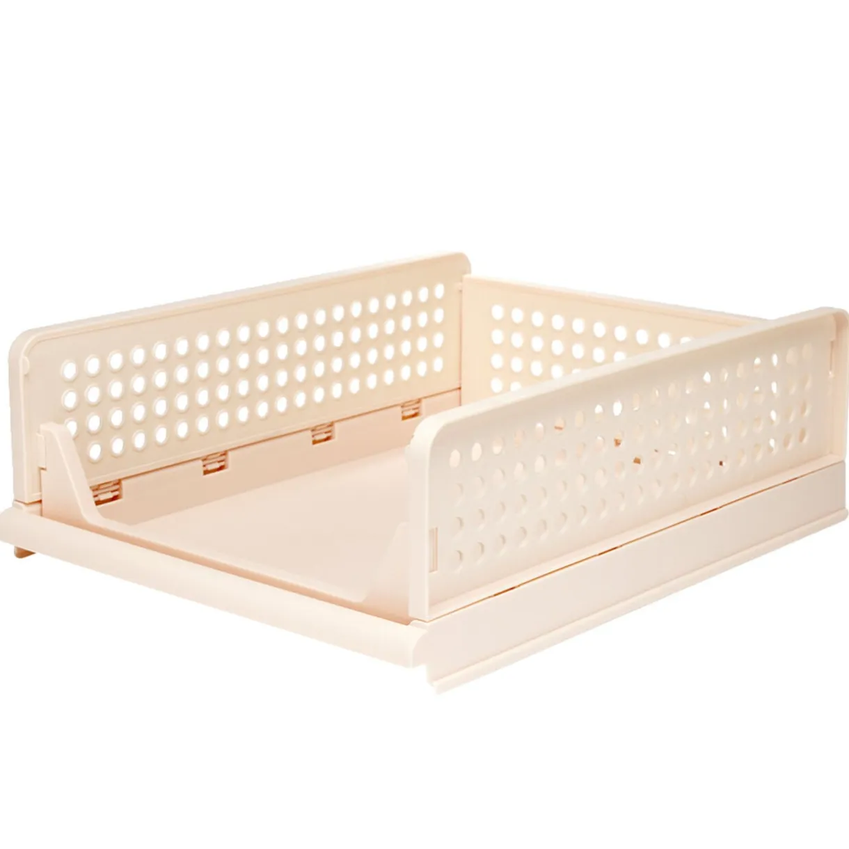 Tiroir de rangement superposable pliant rose 43x33,5xH18cm Taille M < Gifi Best