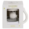 Tisanière 260ml en verre forme chat mignon blanc H11cm < Gifi Discount