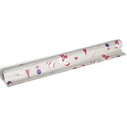 Toile cirée au mètre 140cm Père Noël rouge et gris < Gifi