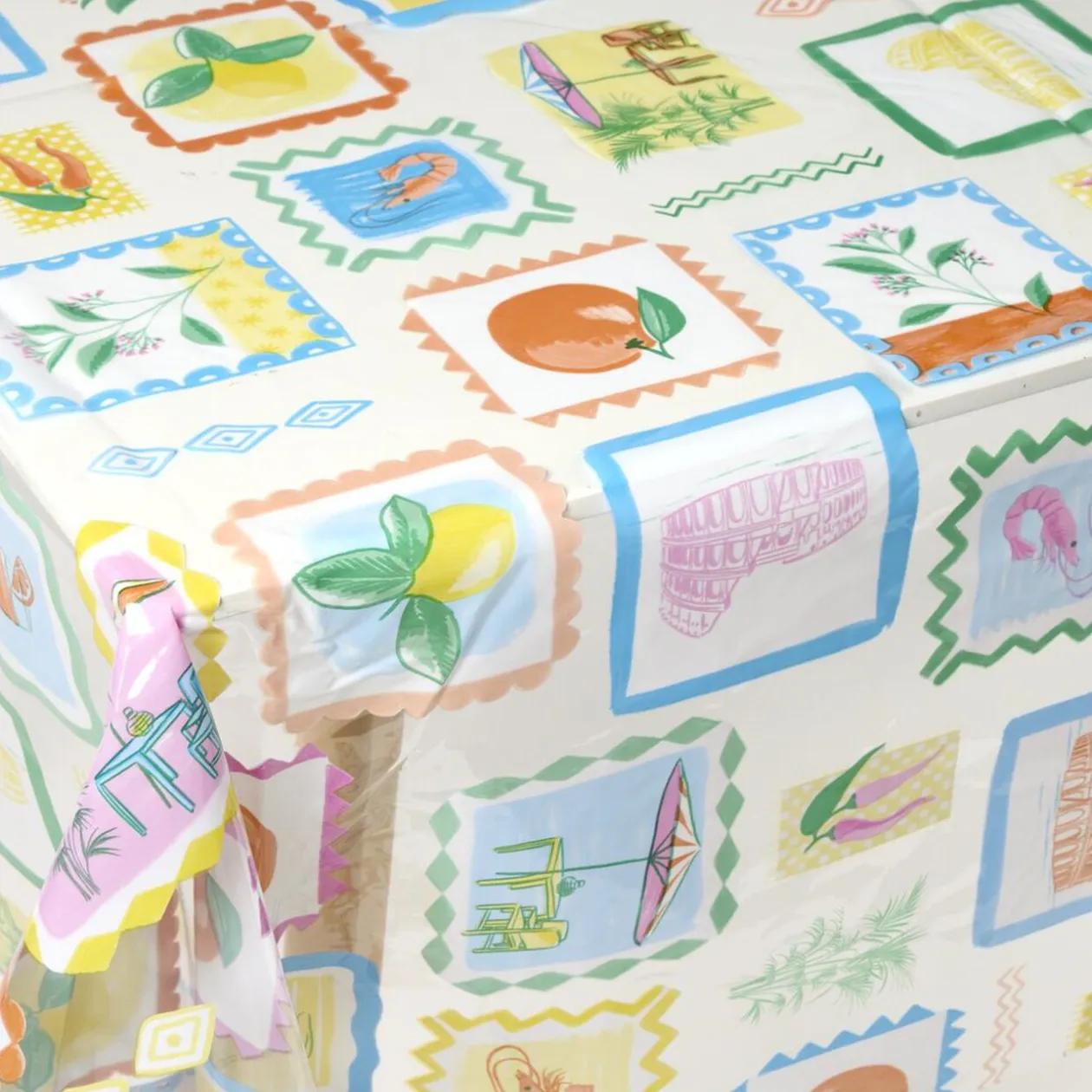 Toile cirée au mètre collection été motifs fruits et fleurs 140cm