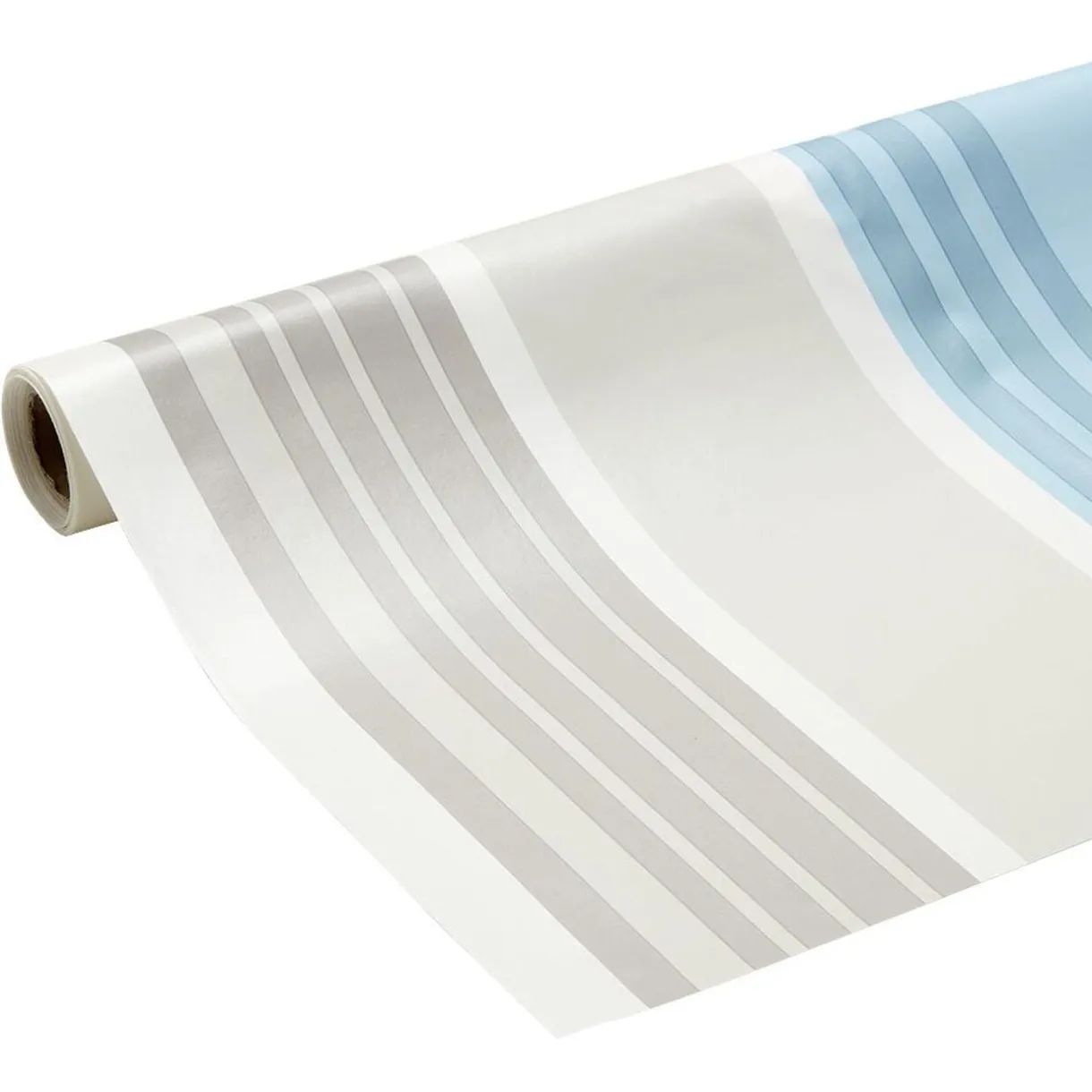 Toile cirée bayadère gris bleu 140 cm < Gifi