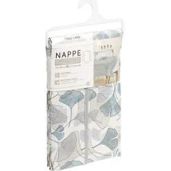 Toile cirée rectangulaire imprimée fleur pvc bleu et blanc < Gifi Hot