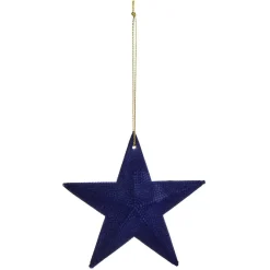 Étoile de Noël en velours