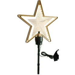 Étoile de sapin animée LED blanc 31,5x7xH54,5cm < Gifi Outlet