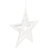 Étoile encastrée à suspendre blanc iridescent H43,5cm < Gifi Outlet