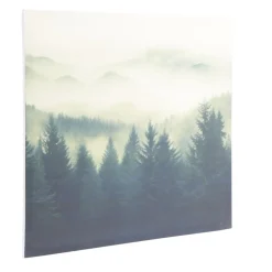 Toile imprimée motif cimes d'arbres et montagne 60x60cm < Gifi Online