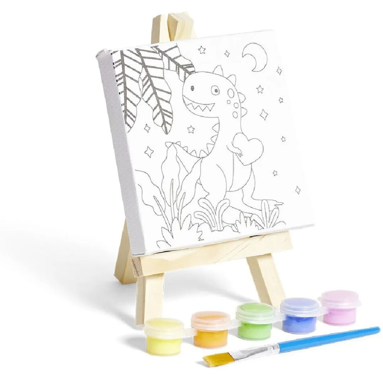 Toile à peindre avec accessoires inclus 15,5x10cm < Gifi Clearance