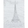 Toile à peindre à numéro motif ville 30x40cm (5 modèles) < Gifi Hot