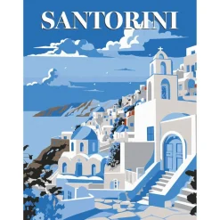 Toile à peindre à numéro motif ville 30x40cm (5 modèles) < Gifi Hot