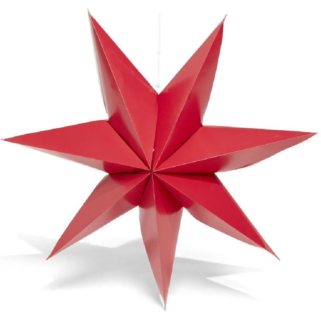 Étoile pliante à suspendre rouge et blanc H80cm < Gifi Online