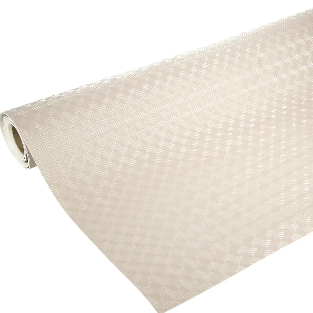 Toile PVC au mètre épaisse gaufrée antidérapante beige uni L140cm