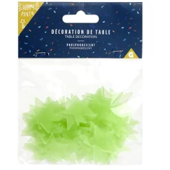 Étoiles phosphorescentes décoration de table 3x3cm