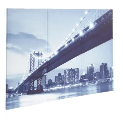 Toile triptyque imprimé pont Manhattan 80x60cm < Gifi Clearance