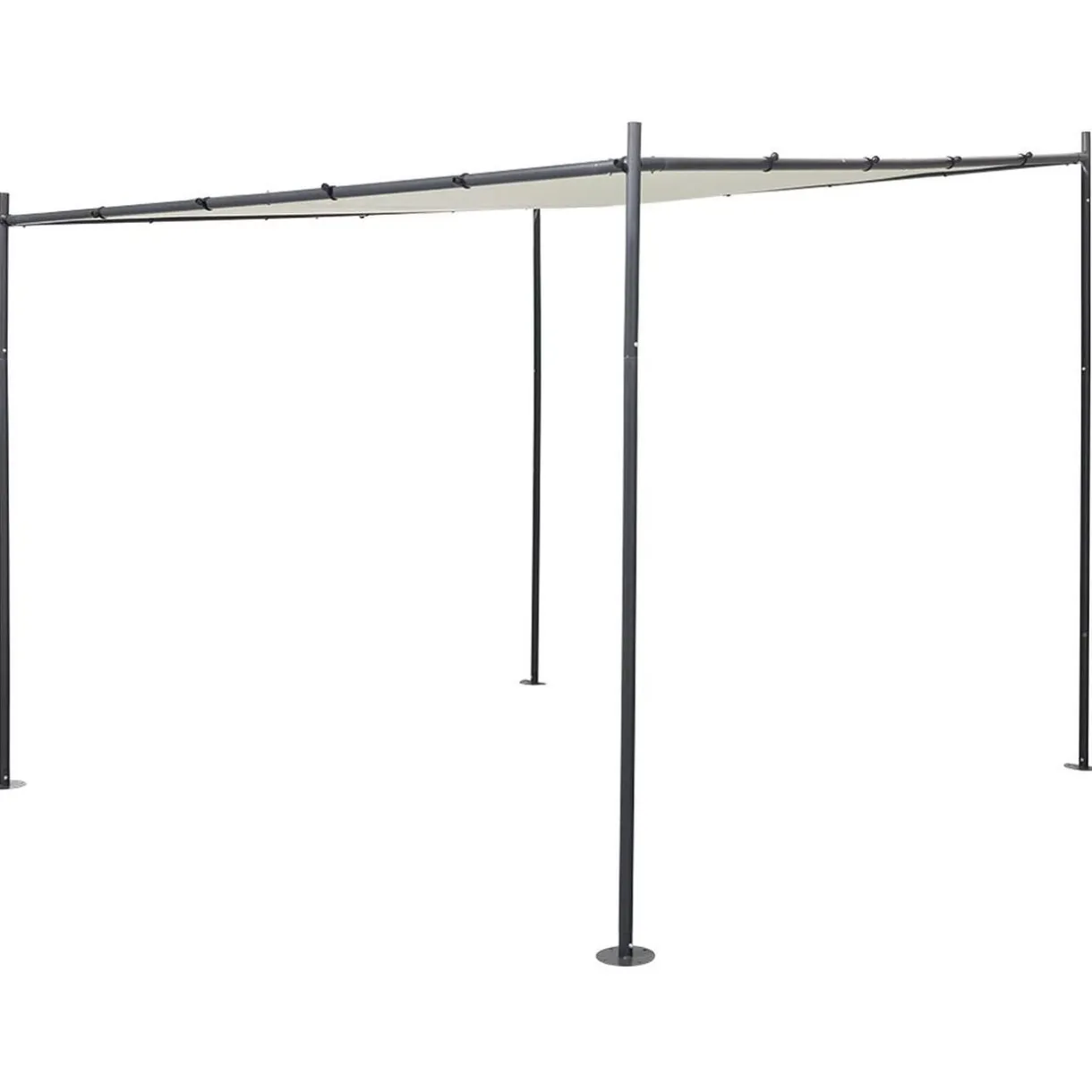 Tonnelle adossée Guethary gris et beige UPF50+ 298x298xH250cm 9m² < Gifi Outlet