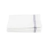 Torchon de cuisine x4 coton blanc liseré rouge ou bleu 46x60cm - 2 modèles < Gifi Outlet